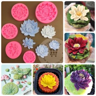 Khuôn Hoa Sen Silicon Khuôn Rau Câu Lá Sen 4d Làm Thạch Rau Câu, Bánh, Xôi Đậu, Xôi Đầy Tháng Thôi Nôi - Lutu Mart