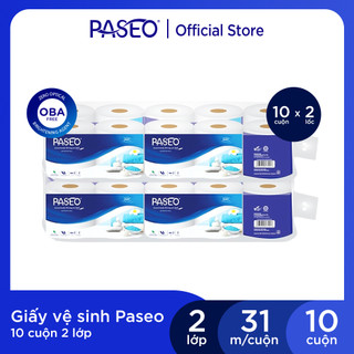 Combo 2 lốc giấy vệ sinh cao cấp Paseo dai, mềm mịn /lốc