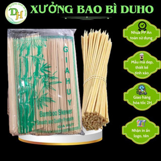 [Gía Xưởng] Bịch tăm tre xiên que đầu nhọn.xiên thịt nướng, xúc xích,cá viên.500gram que tre xiên đồ ăn dài 15cm/20cm