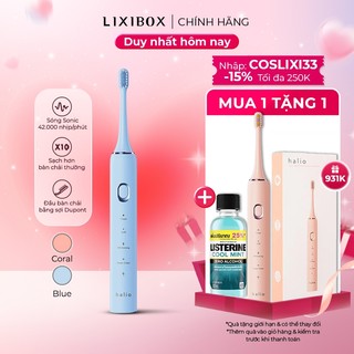  Bàn chải điện Halio Sonic SmartClean Electronic Toothbrush - Xanh (Sky blue)