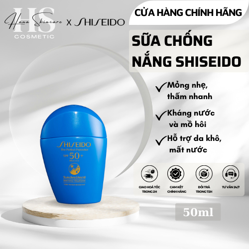 Kem chống nắng shiseido kem chống nắng cho mặt kem chống nắng nhật kem chống nắng da dầu mụn kem chống nắng nâng tone 50