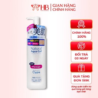 Gel tẩy tế bào da chết Cure Natural Aqua 250g Nhật Bản cho da mặt và toàn thân (mphn)