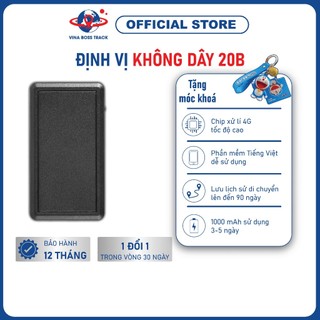 Định Vị GPS, Thiết Bị Định Vị Không Dây PIN 3-5 Ngày VNB-20B Bảo hành chính hãng 12 tháng VINA BOSS TRACK
