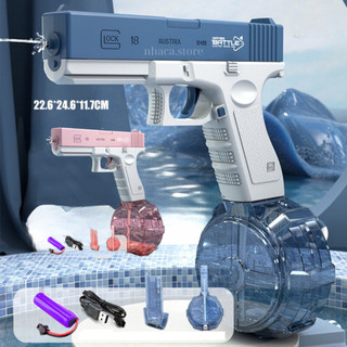 Đồ Chơi Súng Phun Nước Điện AMAZING KIDS Glock, Đồ Chơi Nước, Bắn Nước Ngoài Trời Súng Đồ Chơi Nước