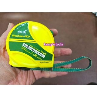 Thước Rút 7.5m Bản 25mm Winshine NCP vàng xanh, Thước cuộn 7.5m, Thước Kéo 7.5m, Thước Rút 7.5m