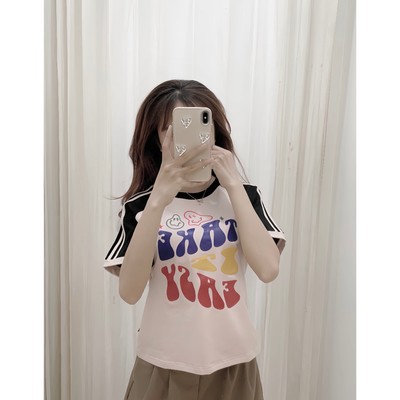 YU CHERRY | Áo thun Baby Tee nữ cotton 4 chiều tay ngắn Take It Easy Babytee YP036