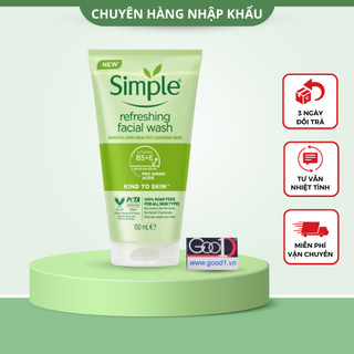 Sữa Rửa Mặt Simple Kind To Skin Refreshing Facial Wash Gel 150ml