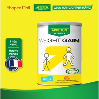 Sữa Tăng Cân Appeton Weight Gain cho Người lớn hương Vanilla lon 450g