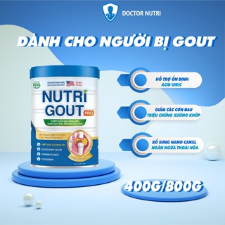 Sữa cho người bị Gout DOCTOR NUTRI giảm thiểu cơn đau cải thiện chức năng vận động lon sắt 400g
