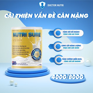 Sữa dinh dưỡng tăng cân cho người gầy Nutri Sure Gold DOCTOR NUTRI, sữa tăng sức đề kháng kích thích ăn ngon 400g
