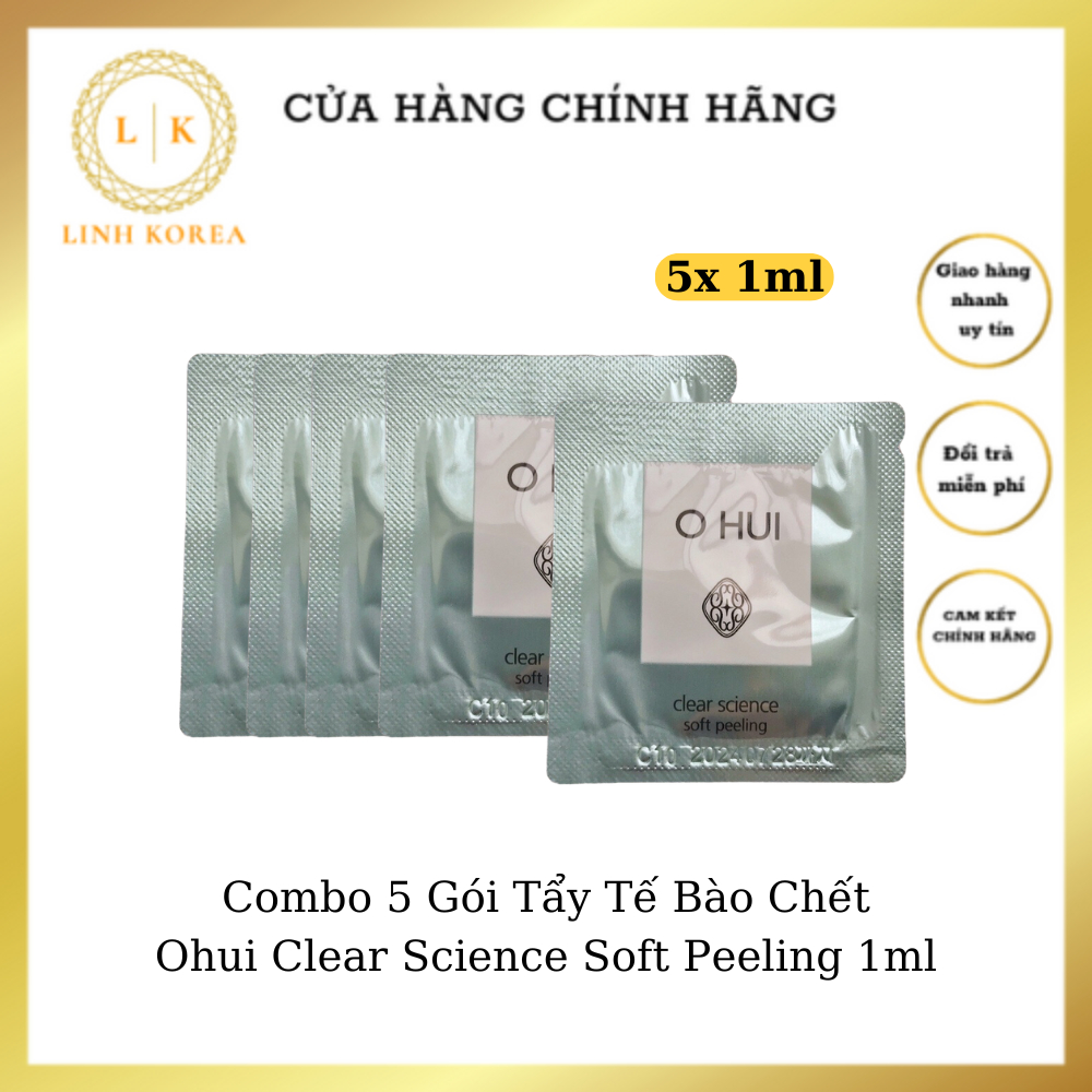 Combo 5 Gói Tẩy Tế Bào Chết Ohui Clear Science Soft Peeling 1ml_LINH KOREA