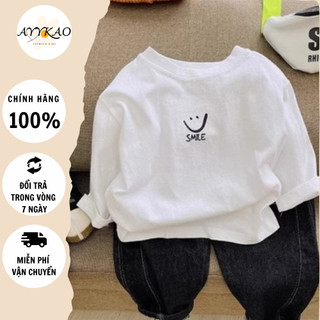 Áo Thun Tay Dài Cho Bé Chất Cotton Mềm Mại Hàng Cao Cấp A14 - Ayykao