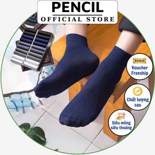 Tất Nam Cao Cổ Dài, Tất Công Sở 100% Cotton Kháng Khuẩn Khử Mùi Nhiều Màu Pencil Store
