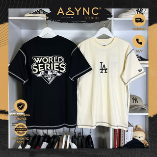 (Auth) Áo Thun New Era x MLB NY LA World Series Màu Đen - Kem CODE: 14187401 - 14187467 - Async Studio
