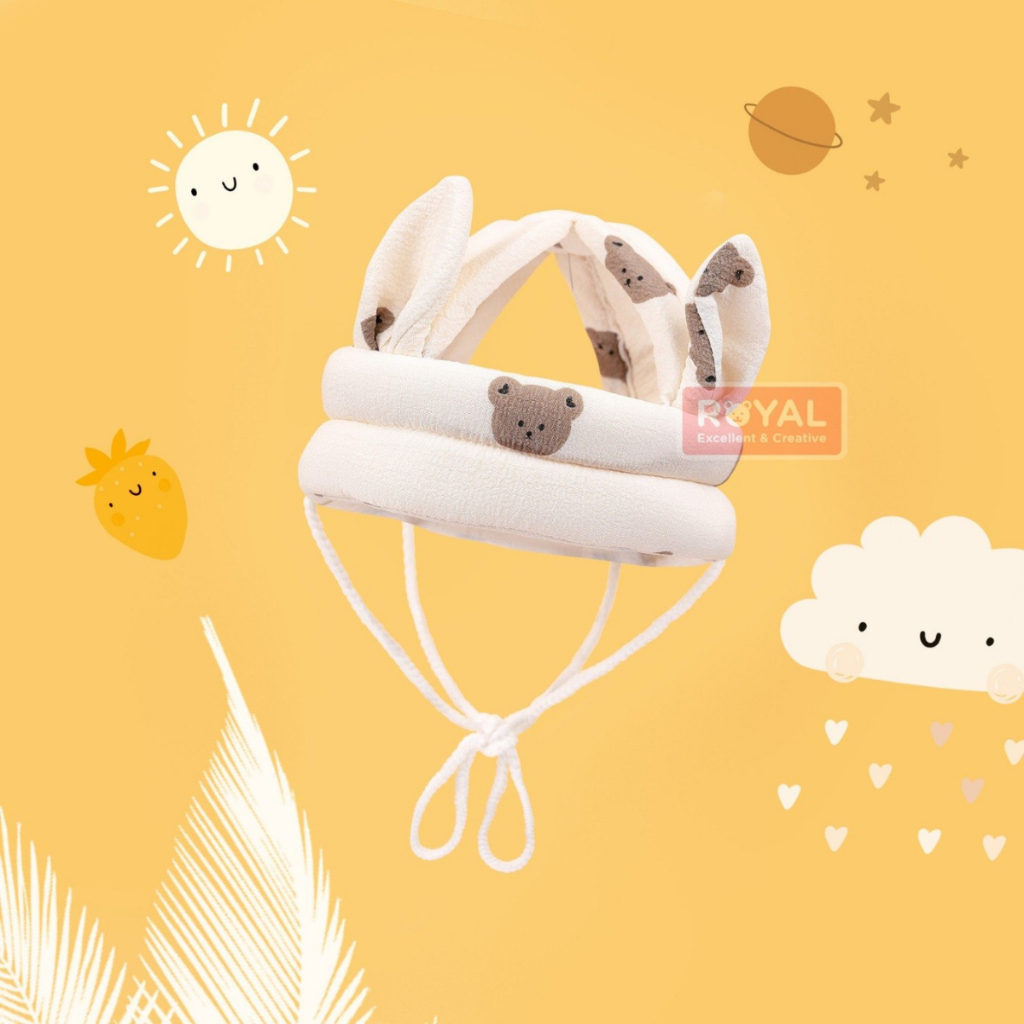 nón bảo vệ đầu cho bé chống ngã an toàn cho bé, mũ chống va đập đầu bé khi bé tập bò tập đi