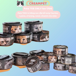 Pate Mèo Teb Only - Pate bổ sung dinh dưỡng lon 170g cho mèo