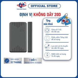 Định Vị GPS Không Dây, Thiết Bị Định Vị VINA BOSS TRACK VNB-20D Pin 5-7 ngày Bảo hành chính hãng 12 tháng