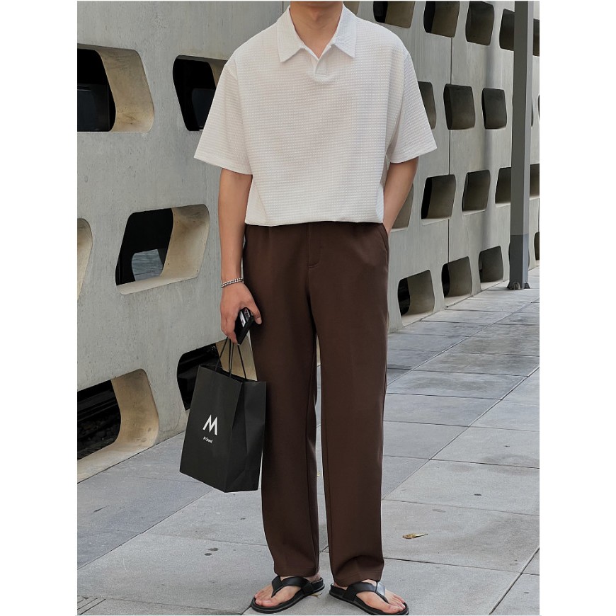 Áo thun Polo nam vải TỔ ONG TRƠN Unisex , Áo phông Polo nam TRƠN Unisex