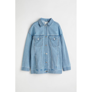 Áo khoác bò HM dư xịn dáng rộng oversize Tqxk