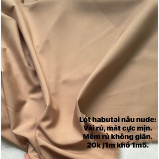 Vải lụa lót habutai hàng cây rất đẹp.