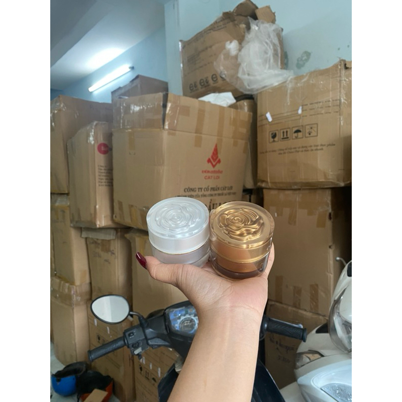 Hủ đựng kem face 15g(hủ hoa Hồng)