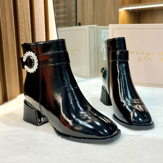 Giày boot nữ cổ thấp B33