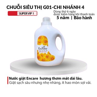 Nước giặt hương nước hoa pháp Encare 2 Lít đậm đặc .