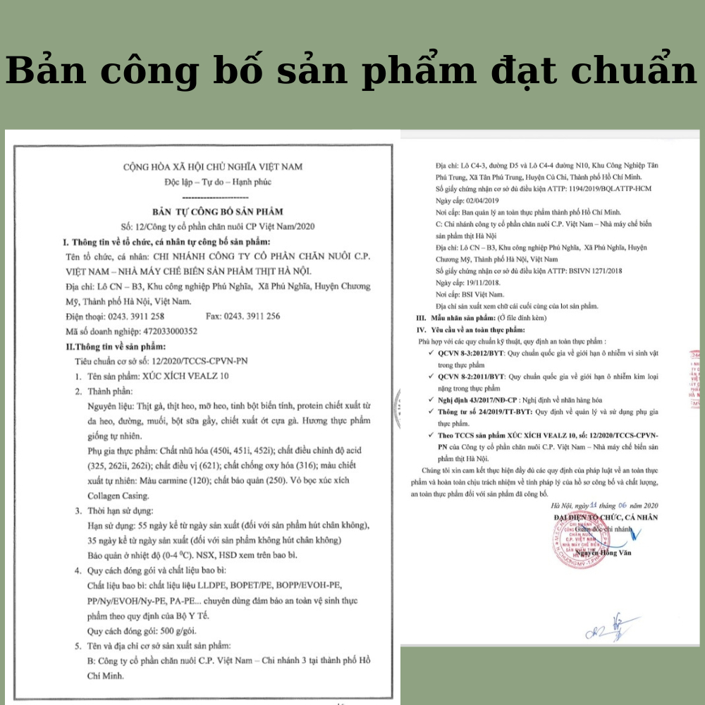 Xúc xích winner gói 500g 10 chiếc