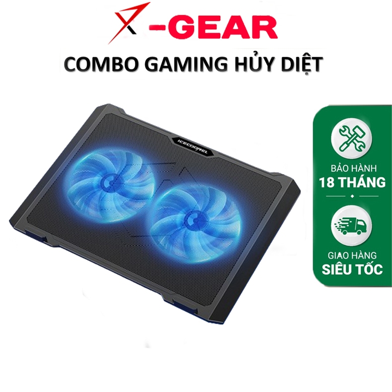 Đế tản nhiệt laptop ICE COOREL model s511 tính bền tốt - quạt tản nhiệt to chạy êm làm mát cực nhanh