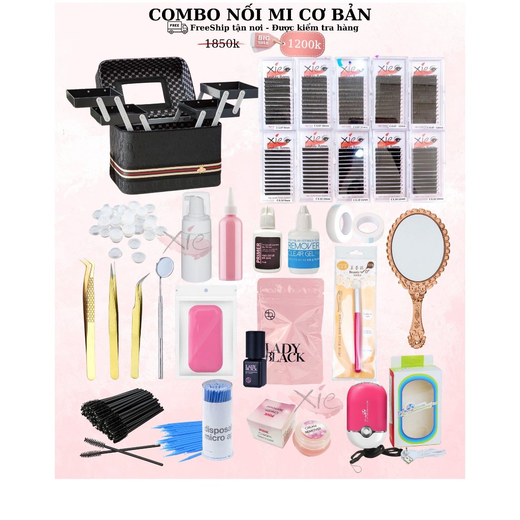 COMBO DỤNG CỤ NỐI MI CƠ BẢN cho học viên học nghề mới bát đầu ❤️