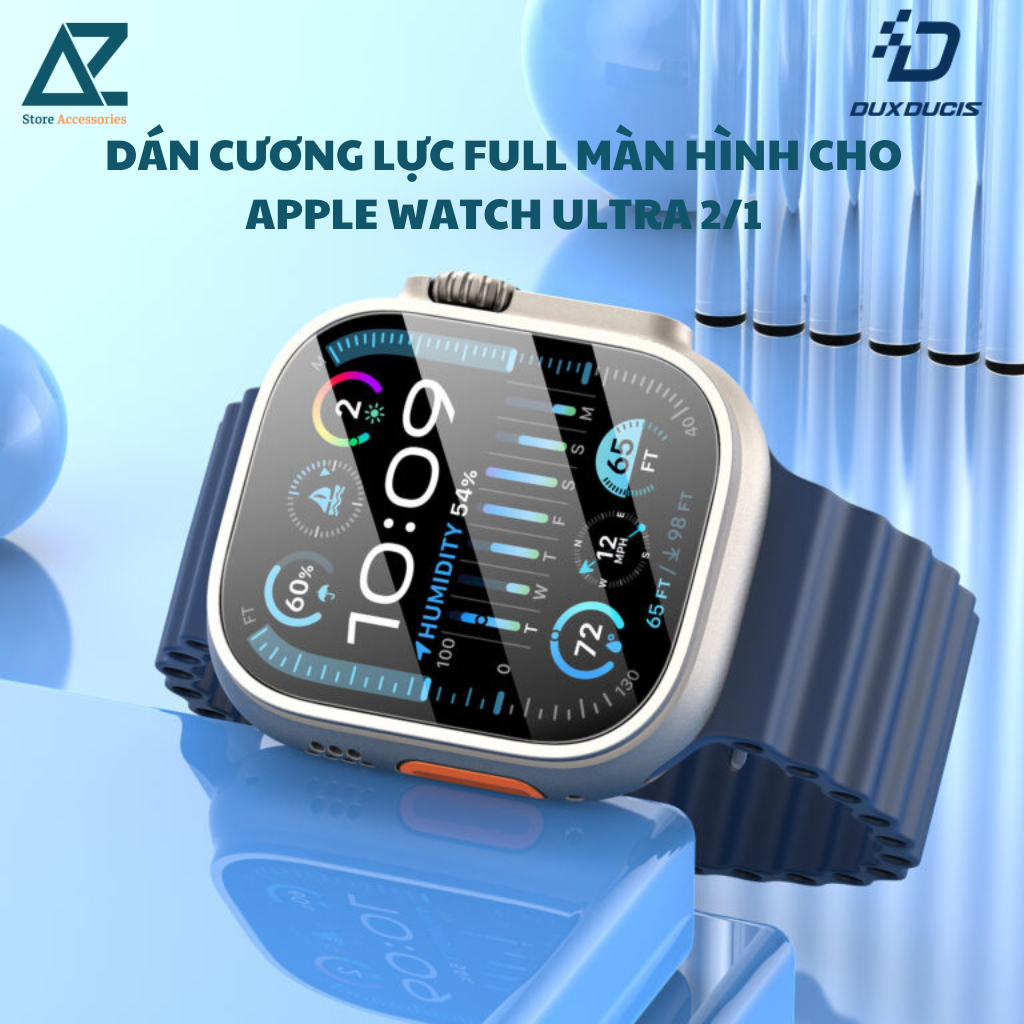 Miếng Dán Cường Lực Dux Ducis Eapa Series Tempered Glass Screen Dành Cho Apple Watch Ultra 2/ Ultra 
