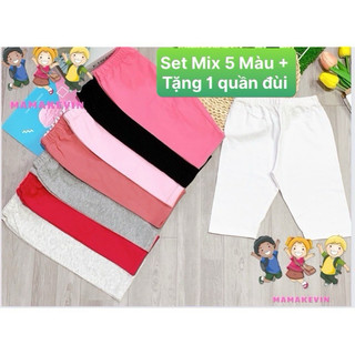 [HOT SALE] 01 Cai Quần legging lửng cho bé gái co giãn 4 chiều dày đẹp cho bé từ 8-35kg