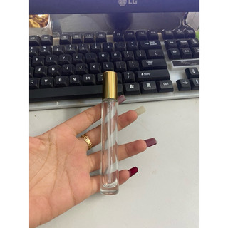 combo 10 Chai chiết nước hoa 10ml Thuỷ tinh ( vuông-tròn ,nắp đen/vàng/bạc)
