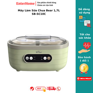 Máy Làm Sữa Chua Bear 1,7L SB-SC10C Đa Chức Năng Lên Men Tự Động Tiết Kiệm Thời Gian Chính Hãng- BH 18 Tháng- EnterHome