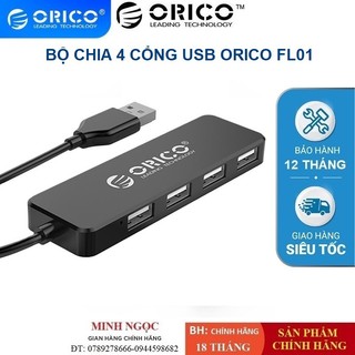 HUB Bộ chia 4 cổng USB ORICO FL01 - Hàng chính hãng