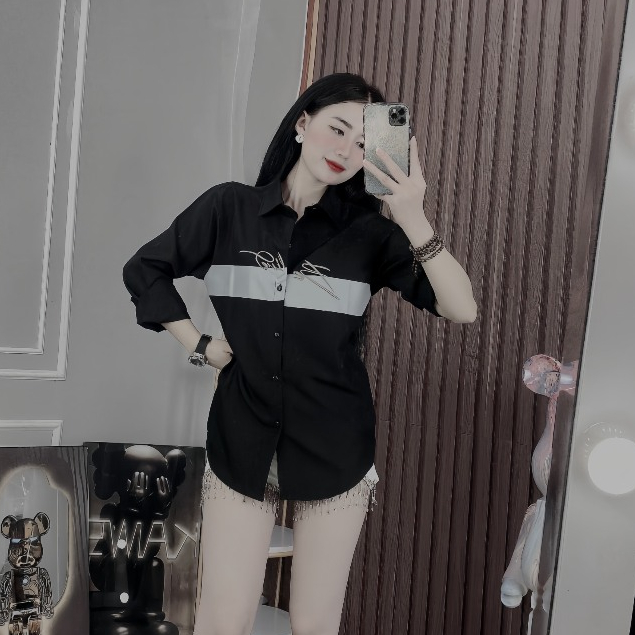Áo Sơ Mi Nam Ngắn Tay Cao Cấp Vải Đũi Dày Dặn Phối Màu Đẹp Chuẩn Form.
