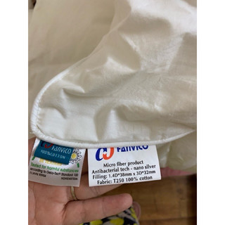 RUỘT GỐI MICROFIBER HANVICO lông vũ nhân tạo kháng khuẩn cao cấp (1 cái)