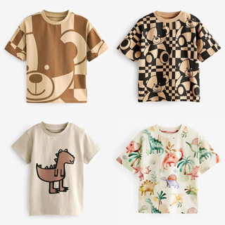 Combo 4 áo phông họa tiết cho bé