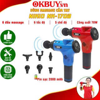 Súng mát xa cầm tay Nikio NK-170B Nhật Bản điều trị đau nhức mỏi, căng cơ cực hiệu quả