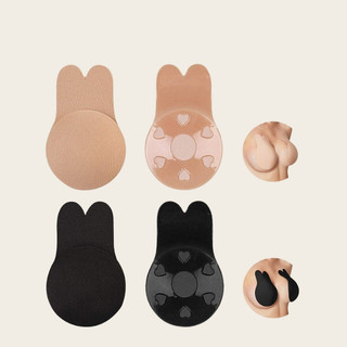 Miếng Dán Ti TAH - Silicone Tai Thỏ  Siêu Nhẹ Bám Chắc Chống Mồ Hôi Và Nước Dùng Nhiều Lần