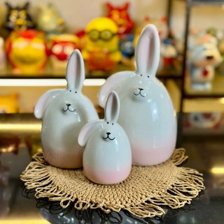 Ống heo tiết kiệm hình thỏ gốm sứ Bát Tràng