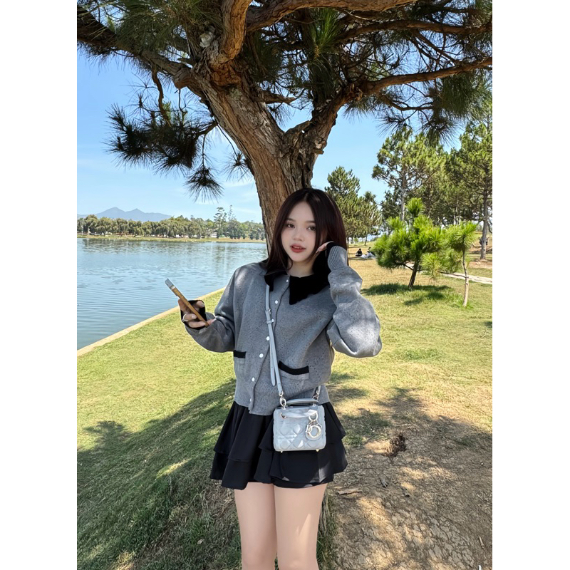 Len Xám Cổ bèo @pinkxingclothing | BigBuy360 - bigbuy360.vn