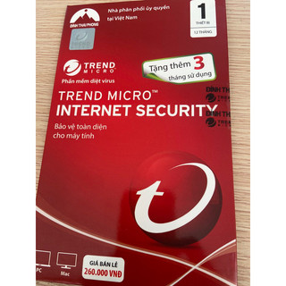 Trend Micro Internet Security 1User 15 Tháng