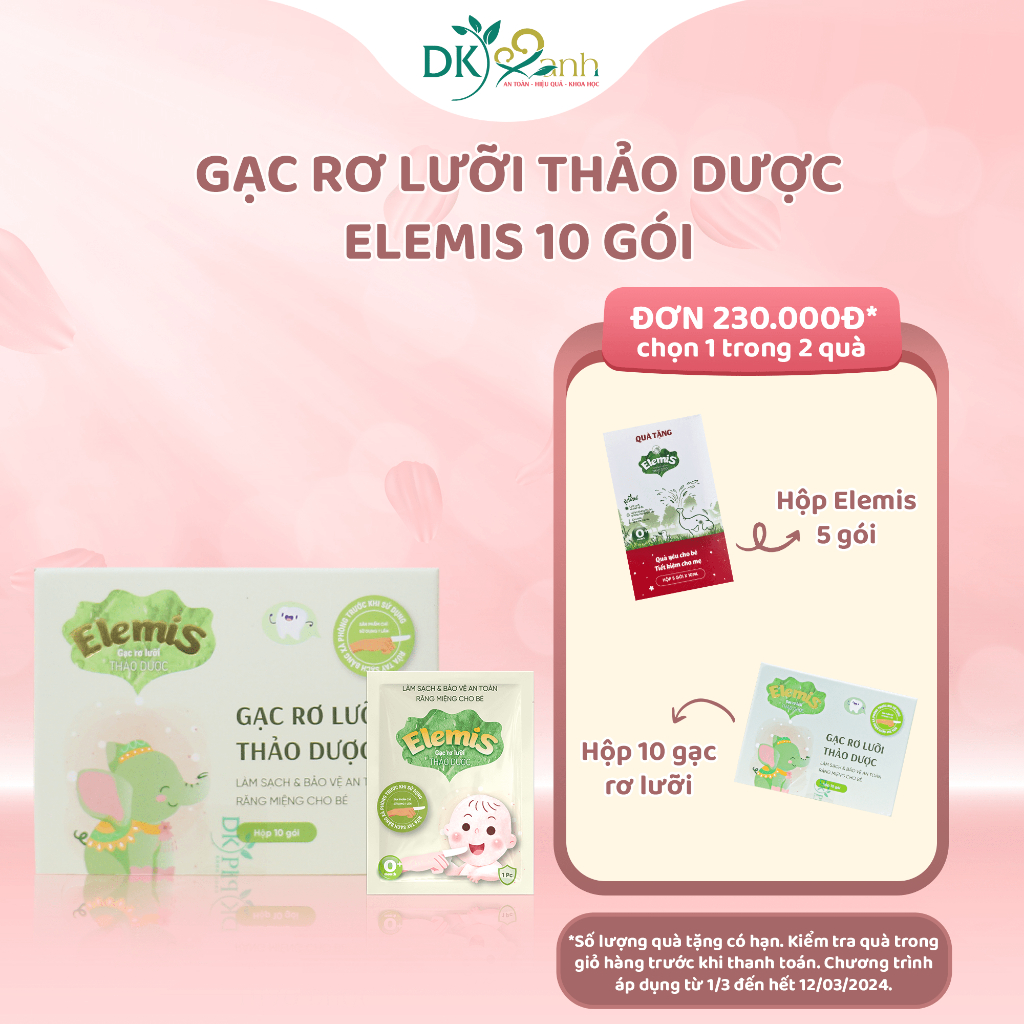 HÀNG TẶNG KHÔNG BÁN Hộp Gạc Rơ Lưỡi 10 gói