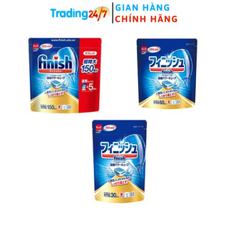 Viên rửa bát finish power cube túi 150 viên , 60 viên, 30 viên nội địa nhật bản