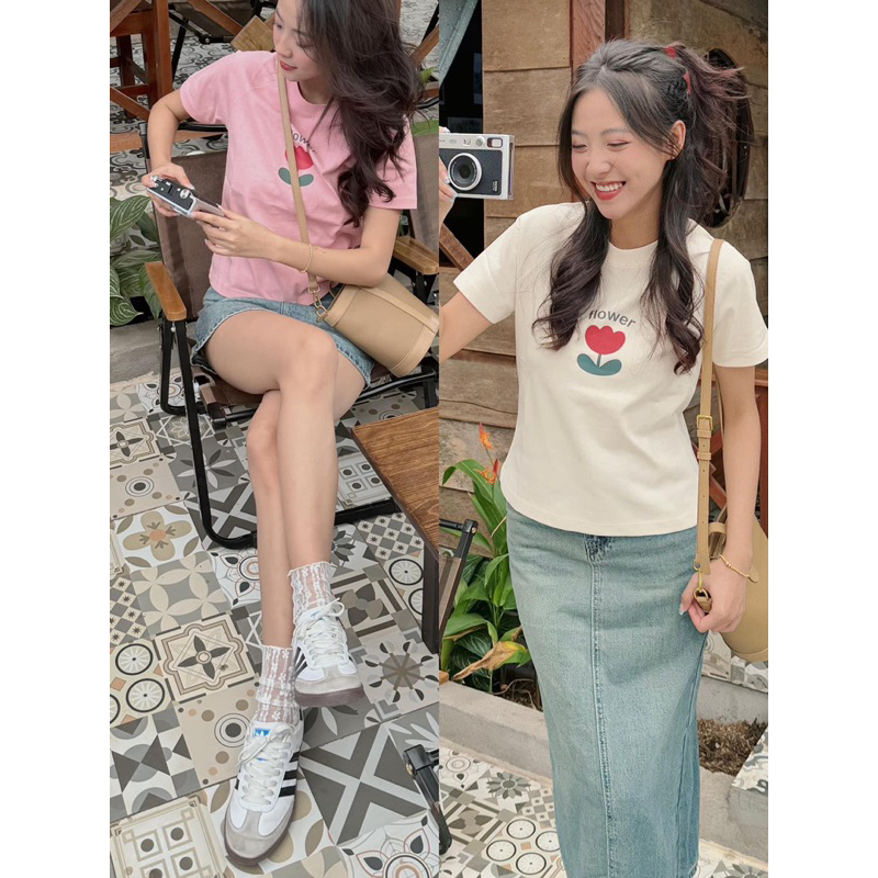 Áo Thun - BBT - 1 Bông Hoa - flower