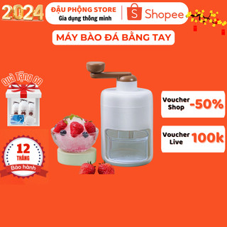 Máy bào đá mini, dụng cụ xay đá tuyết bằng tay, làm đá bào cỡ nhỏ đa năng, tiện dụng cho gia đình