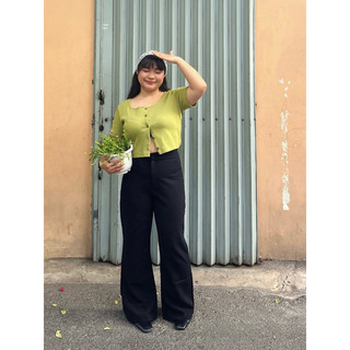 Áo croptop nút bigsize