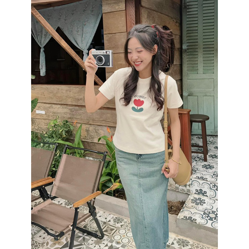 Áo Thun - BBT - 1 Bông Hoa - flower