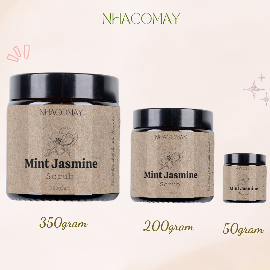 Tẩy tế bào chết da đầu Hoa nhài Nhà cô Mây - Detox da đầu, kiềm dầu, giảm gàu, tơi phồng tóc